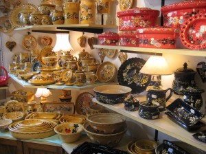 The colors, designs and shapes of the pottery are beautiful!