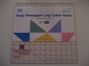 My brand new, Easy Pineapple Log Cabin Ruler!