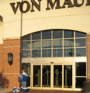 I think the bags are a big clue as to my shopping spree at Von Maur.