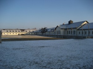 Part of the main administration building which now houses the information center.