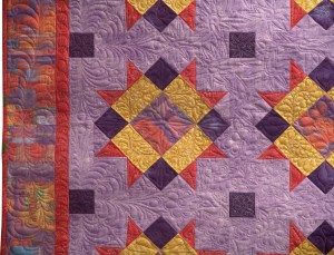 Halls of History Front detailed quilting