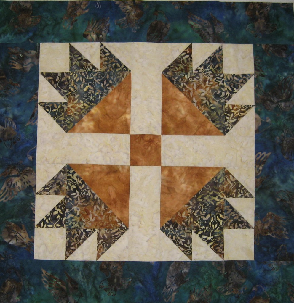 Alaskan souvenir quilt without embellishments