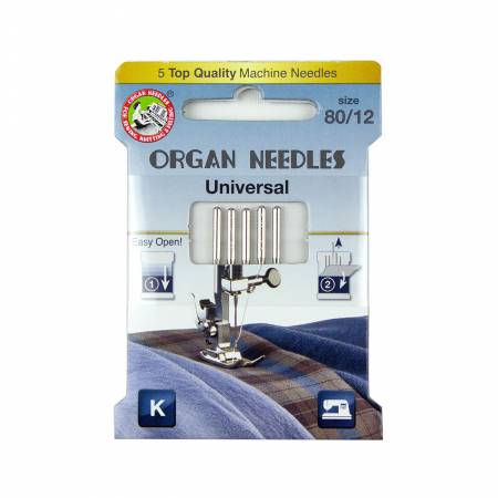 Organ Needles Universal Size 80/12 Eco Pack