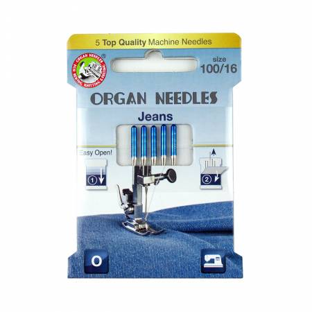 Organ Needles Jeans Size 100 Eco Pack