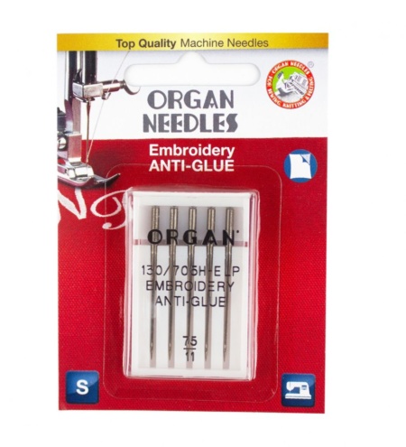 Organ Needles Anti Glue Size 75/11 Blister Pack